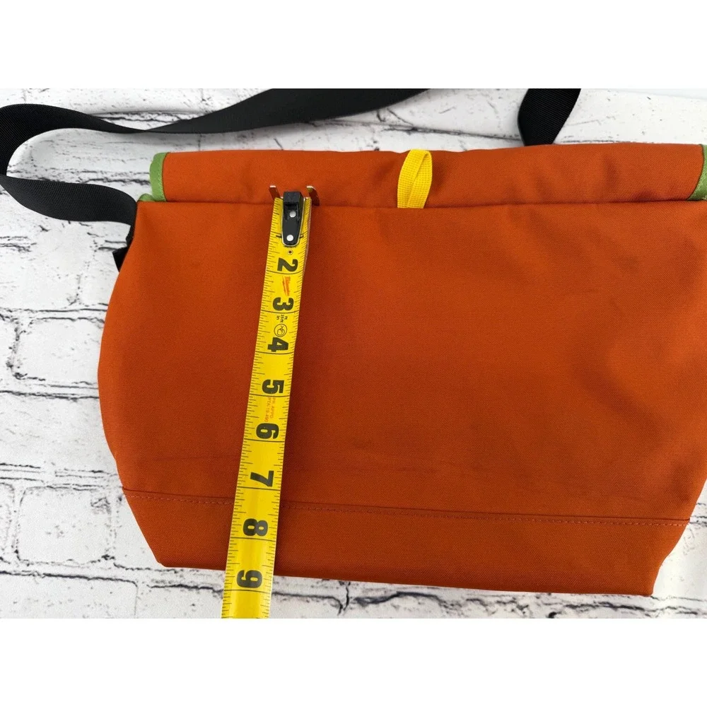 Mountainsmith Messenger Bag Orange Green Colorblock Canvas Crossbody Bag